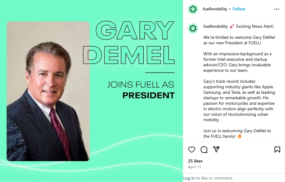 Gary DeMel: President or Consultant Instagram Post